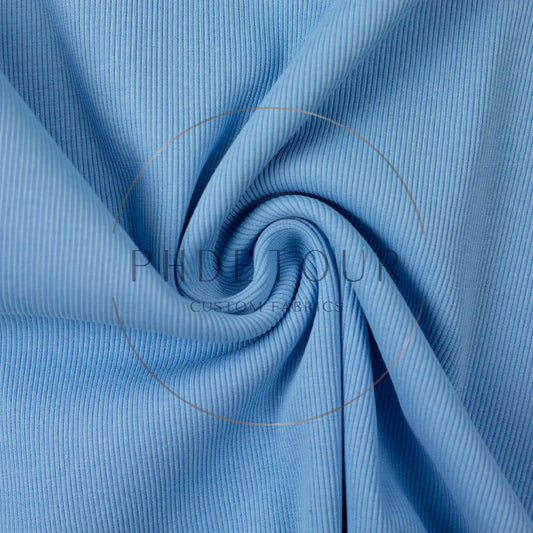 Wholesale European 2x1 Sweatshirt Ribbing - 154 - Sky Blue