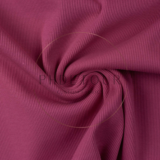 Wholesale European 2x1 Sweatshirt Ribbing - 935 - Electric Fuschia